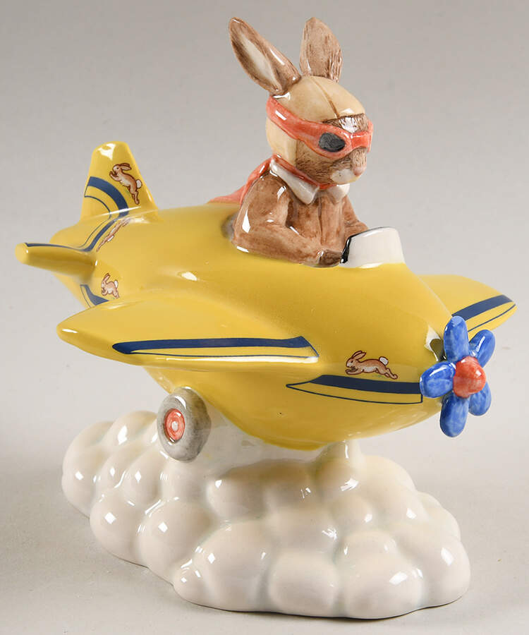 Bunnykins Figurines Chocs Away - With Box by Royal Doulton-1