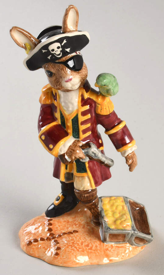 Bunnykins Figurines Pirate - Boxed by Royal Doulton-1