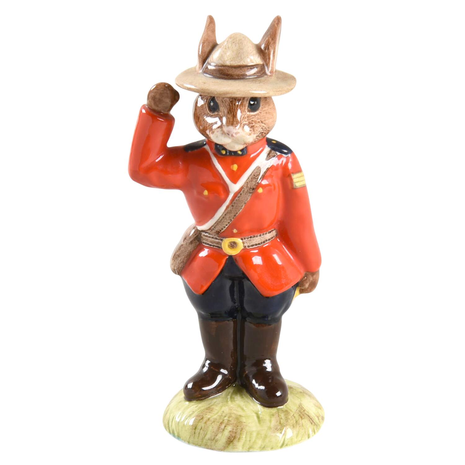 Bunnykins Figurines Sergeant Mountie Bunnykins - No Box by Royal Doulton-1
