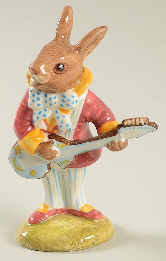 Bunnykins Figurines Mr Bunnybeat-Strumming - No Box by Royal Doulton-1