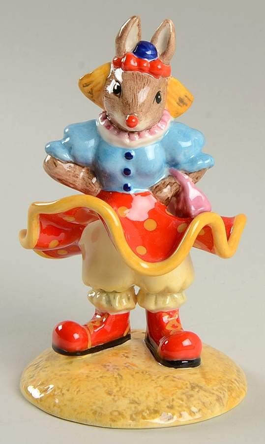 Bunnykins Figurines Clarissa The Clown - Boxed by Royal Doulton-1
