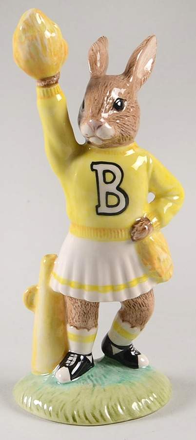 Bunnykins Figurines Cheerleader - With Box-Bx556 by Royal Doulton-1