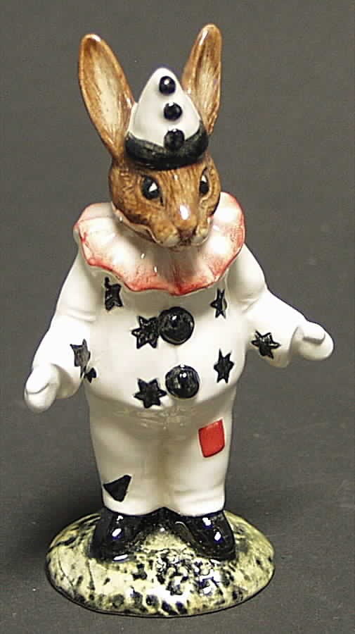 Bunnykins Figurines Clown 1st Variation - Boxed by Royal Doulton-1