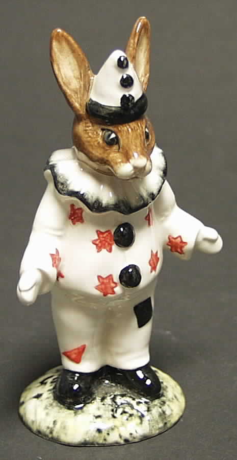 Bunnykins Figurines Clown 2nd Variation - No Box by Royal Doulton-1