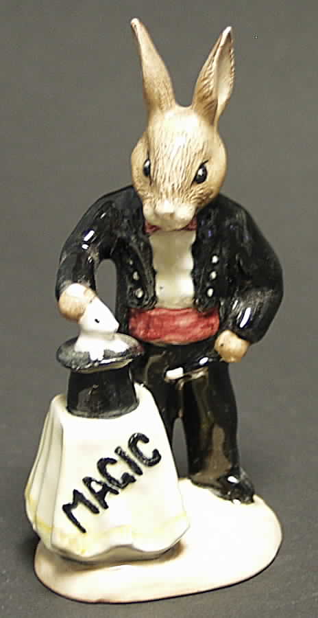 Bunnykins Figurines Magician Bunnykins - Red - Boxed by Royal Doulton-1