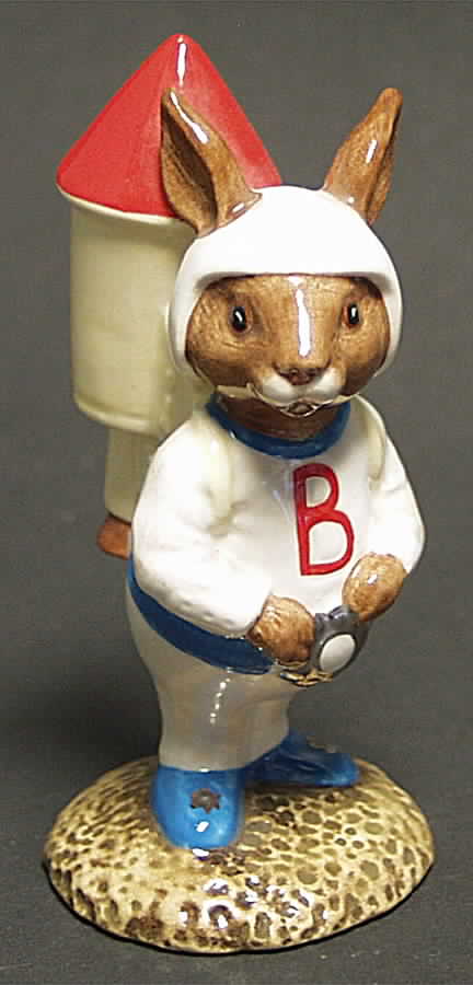 Bunnykins Figurines Rocketman Bunnykins - No Box by Royal Doulton-1