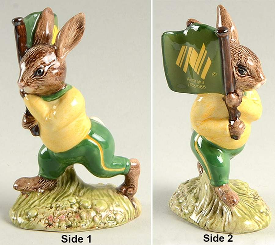 Bunnykins Figurines Australian-1788-1988-Bicentenary - No Box by Royal Doulton-1