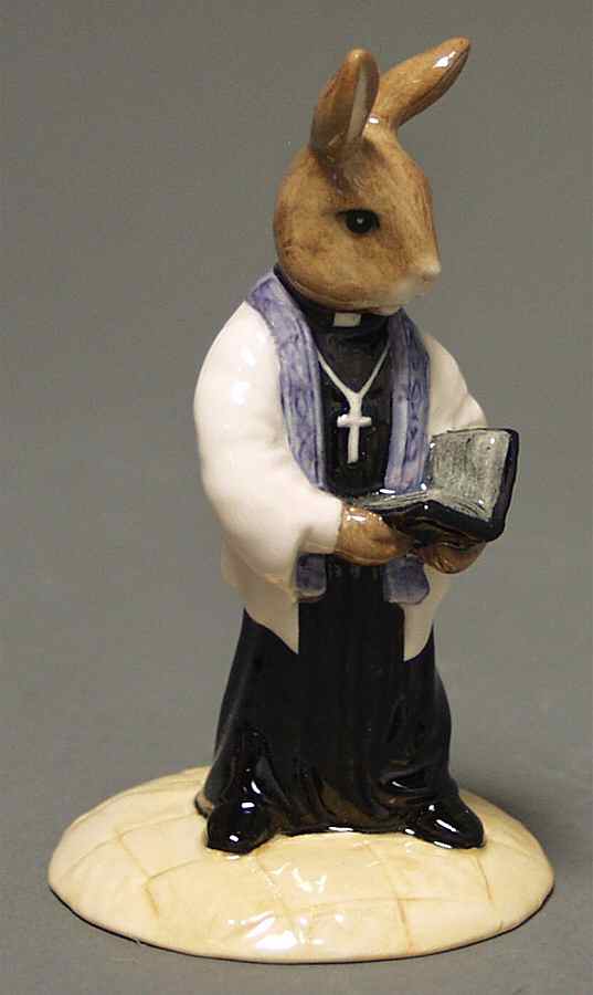 Bunnykins Figurines Vicar  - No Box by Royal Doulton-1