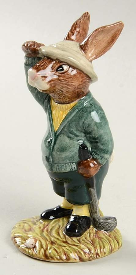 Bunnykins Figurines Bogey Bunnykins - Boxed by Royal Doulton-1
