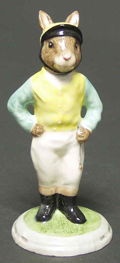 Bunnykins Figurines Jockey Bunnykins - Boxed by Royal Doulton-1