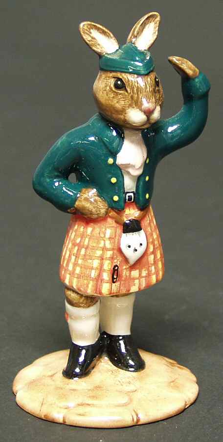 Bunnykins Figurines Scotsman Bunnykins - Boxed by Royal Doulton-1