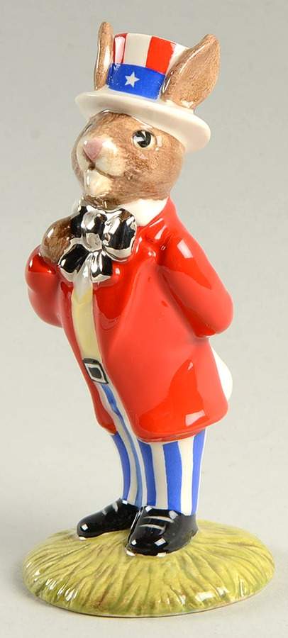 Bunnykins Figurines Uncle Sam-Var.2 - Boxed by Royal Doulton-1