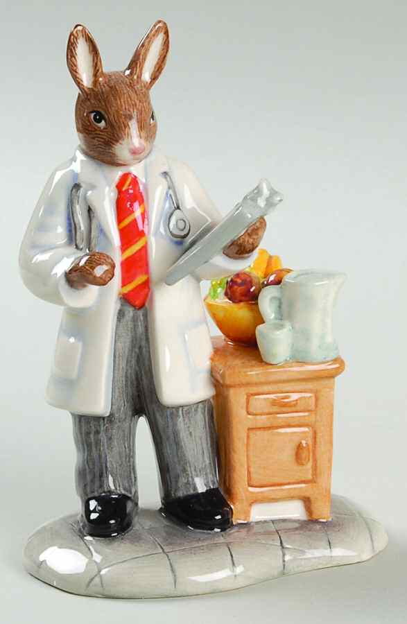 Bunnykins Figurines Doctor Bunny - No Box by Royal Doulton-1