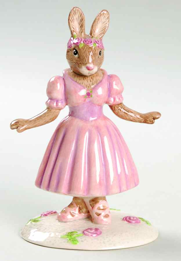 Bunnykins Figurines Little Ballerina - No Box by Royal Doulton-1