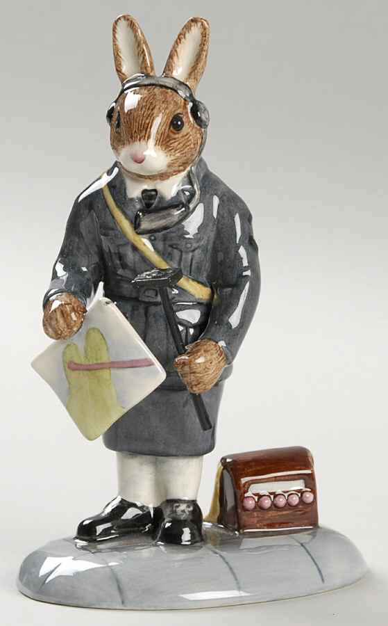 Bunnykins Figurines Air Controller-Wwii - No Box by Royal Doulton-1