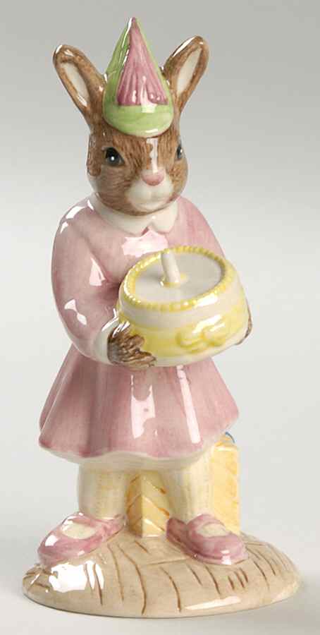 Bunnykins Figurines Birthday Girl - Boxed by Royal Doulton-1