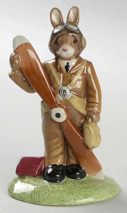 Bunnykins Figurines Pilot-Wwii - No Box by Royal Doulton-1