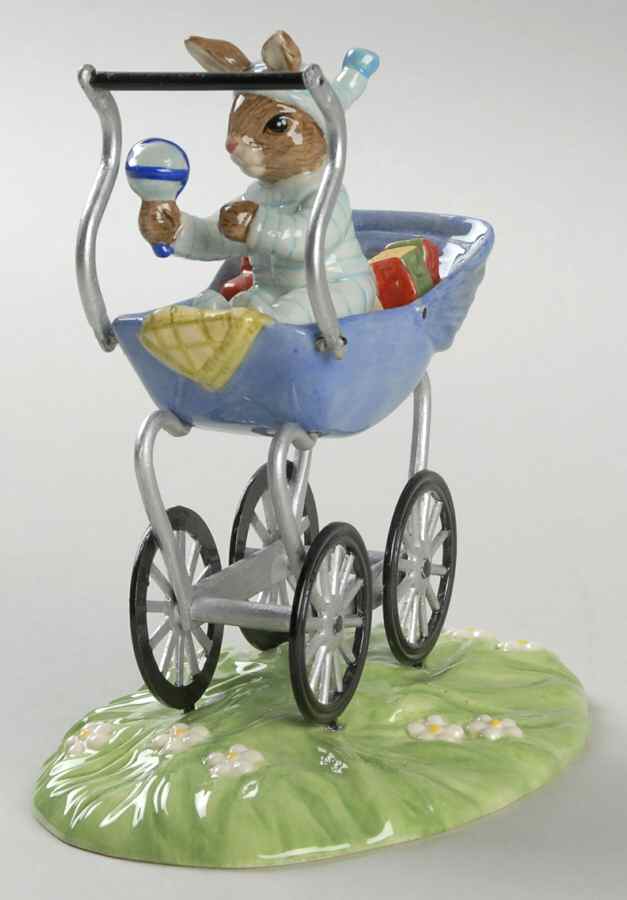 Bunnykins Figurines Christening Day Boy - No Box by Royal Doulton-1