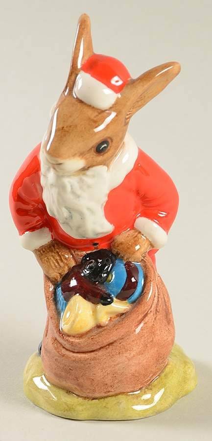 Bunnykins Figurines Santa Bunnykins Happy Christmas - Boxed by Royal Doulton-1