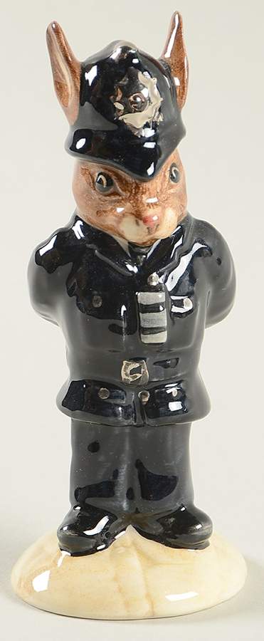 Bunnykins Figurines Policeman Bunnykins - Boxed by Royal Doulton-1