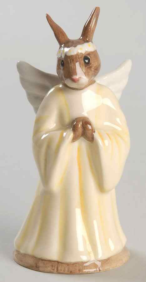 Bunnykins Figurines Angel Bunnykins - No Box by Royal Doulton-1