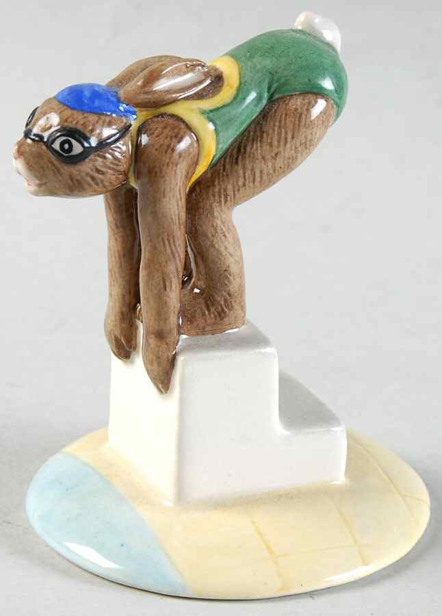 Bunnykins Figurines Swimmer - Boxed by Royal Doulton-1