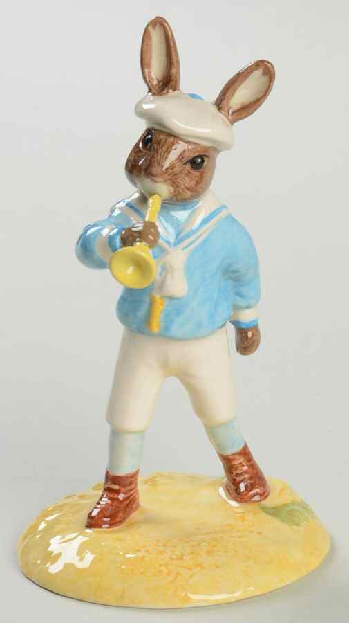 Bunnykins Figurines Little Boy Blue - No Box by Royal Doulton-1