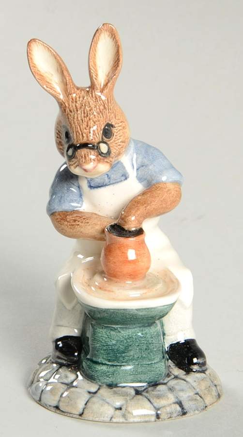 Bunnykins Figurines Master Potter - No Box by Royal Doulton-1