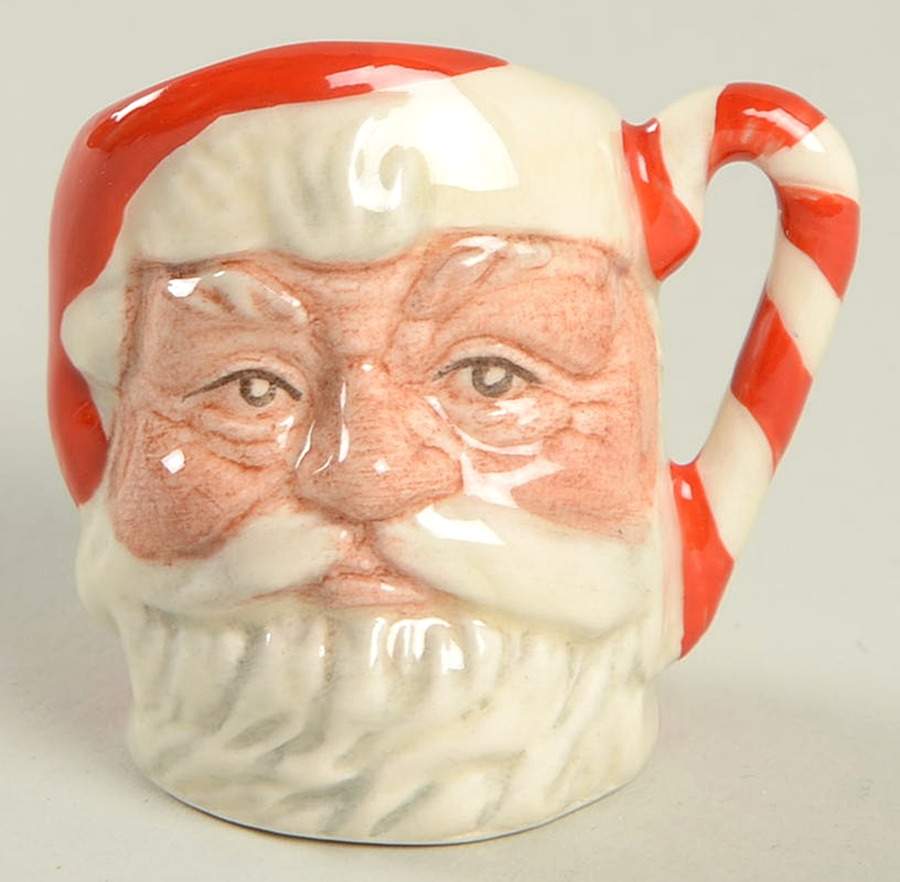 Character Jug Santa Claus-Candy Cany Handle-Tiny - Boxed by Royal Doulton-1