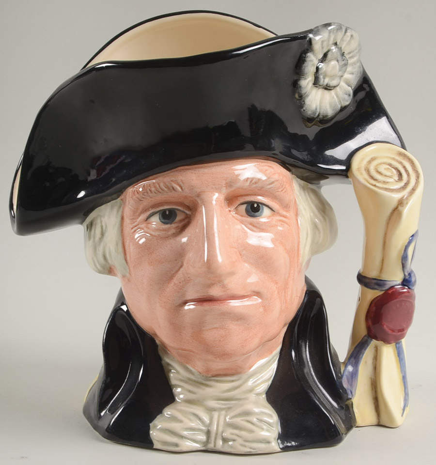 Character Jug George Washington 1732-1799-Large - Boxed by Royal Doulton-1