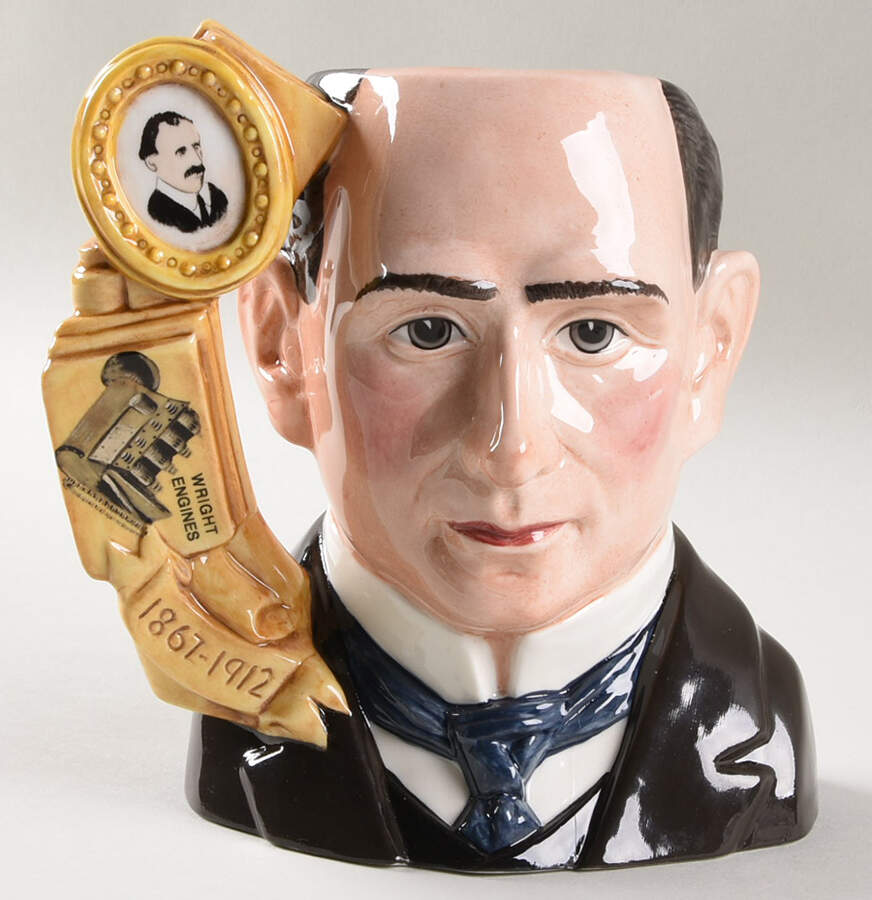 Character Jug Wilbur Wright-Large - With Box Bx961 by Royal Doulton-1