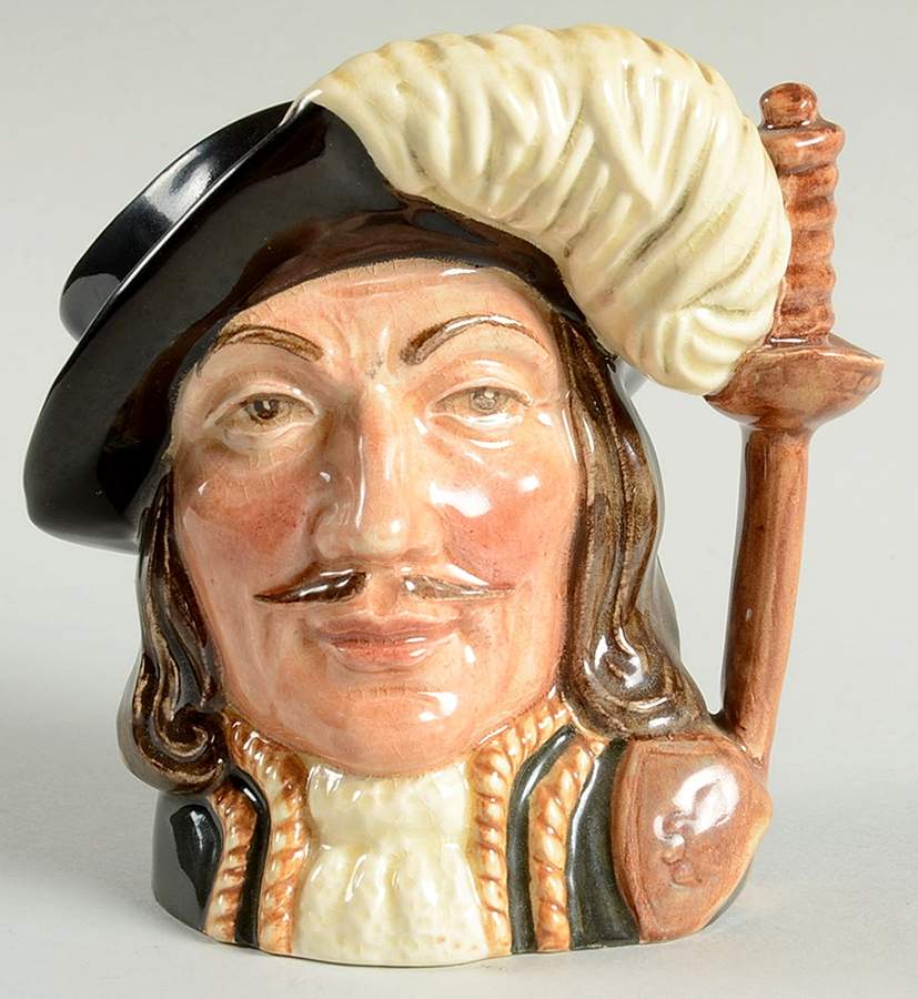 Character Jug Athos-Small-# Error - No Box 61a by Royal Doulton-1