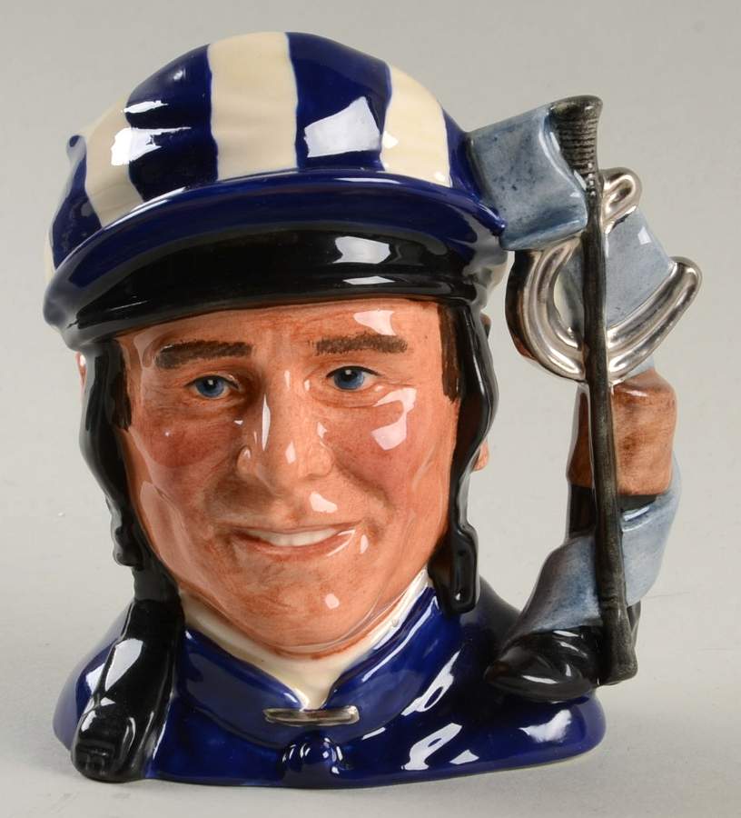 Character Jug Willie Carson O.B.E.-Small - With Box Bx997 by Royal Doulton-1