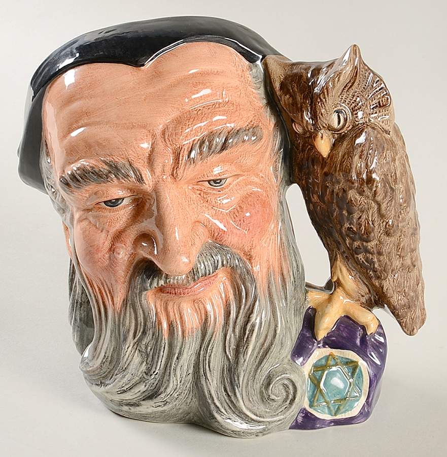 Character Jug Merlin-Large - No Box by Royal Doulton-1