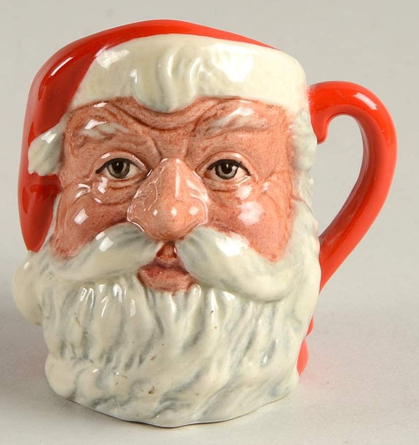 Character Jug Santa Claus-Style 2/Red Handle - No Box by Royal Doulton-1