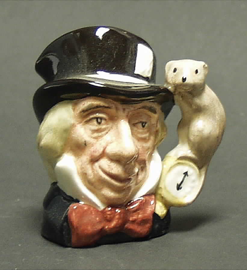 Character Jug Mad Hatter-Miniature - Nb662, No Box by Royal Doulton-1