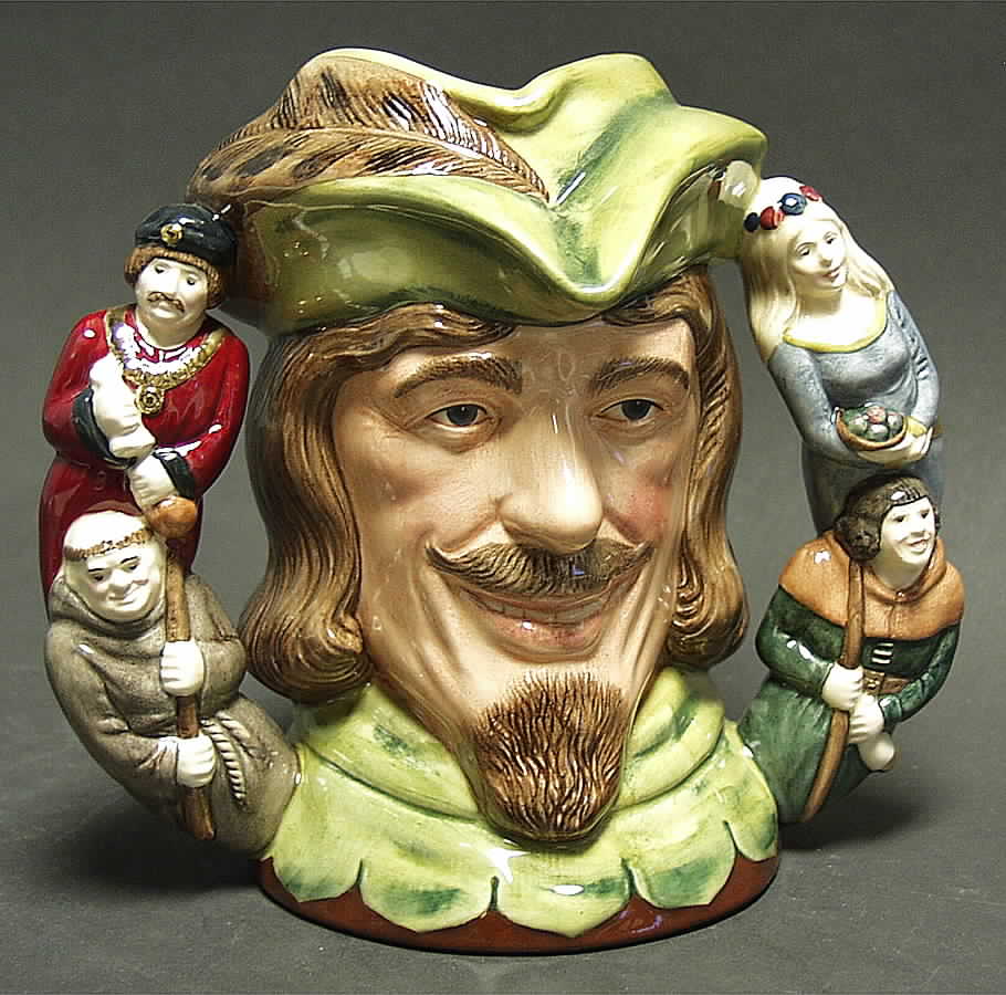 Character Jug Robin Hood-Large/Style 3 - Boxed by Royal Doulton-1