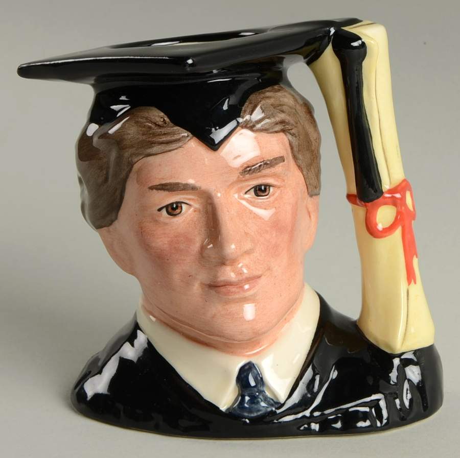 Character Jug The Graduate-Small - With Box Bx921 by Royal Doulton-1