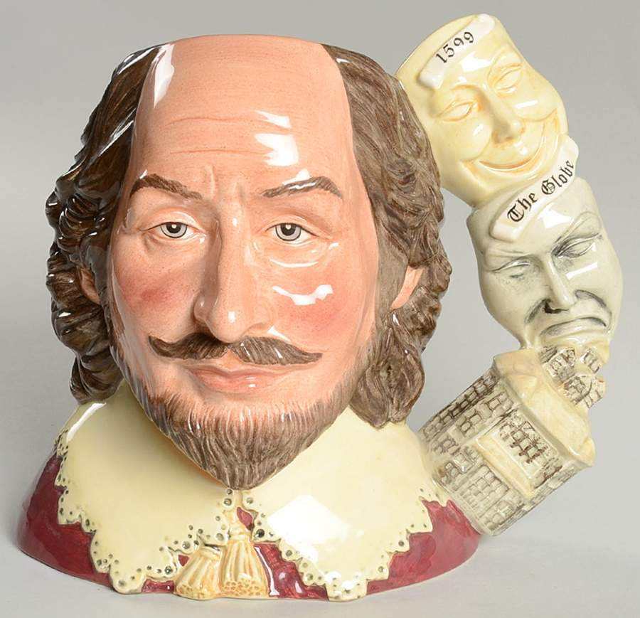 Character Jug William Shakespeare-400th Anniversary - No Box by Royal Doulton-1