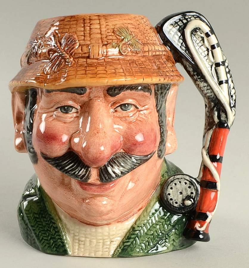 Character Jug The Angler-Small - No Box Nb876 by Royal Doulton-1