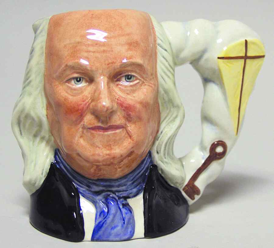 Character Jug Ben Franklin-Small - No Box by Royal Doulton-1