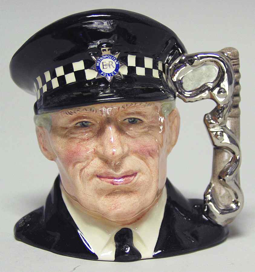 Character Jug The Policeman-Small - With Box Bx664 by Royal Doulton-1