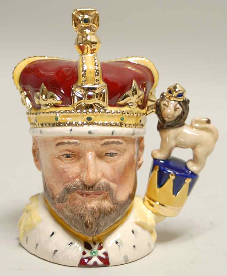 Character Jug King Edward Vii-Miniature - Boxed by Royal Doulton-1