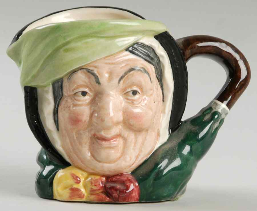 Character Jug Sairey Gamp-Small-Green Umbrella - No Box by Royal Doulton-1