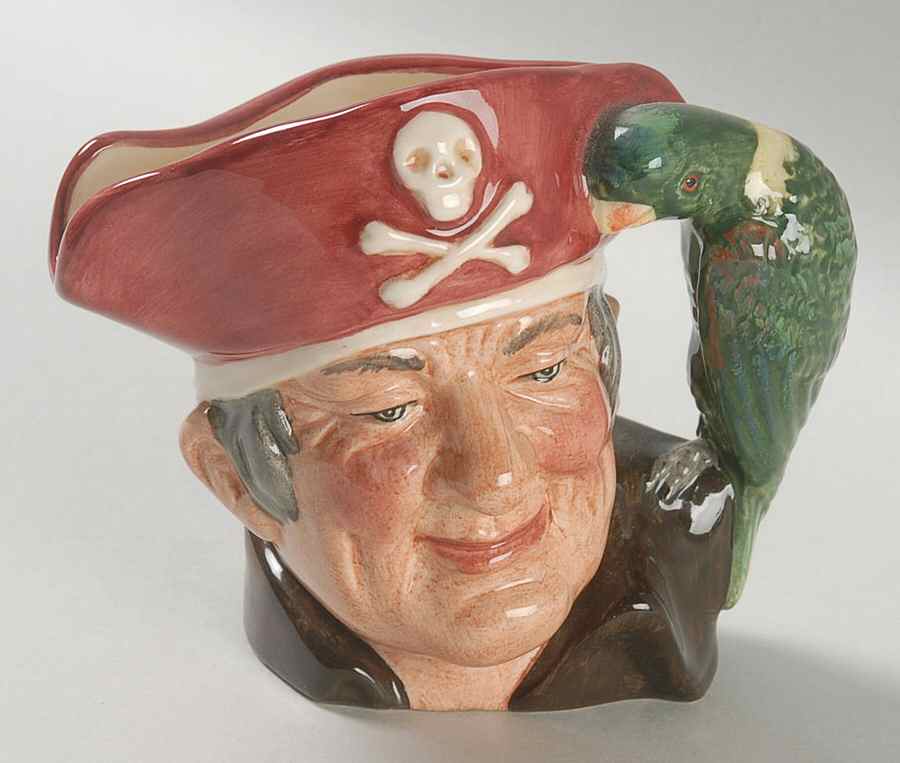 Character Jug Long John Silver-Small/Event - Nb713, No Box by Royal Doulton-1