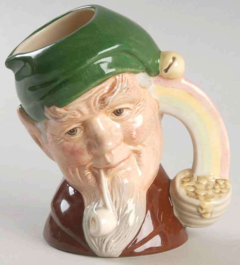 Character Jug Leprechaun-Small/Backstamp A - Boxed by Royal Doulton-1