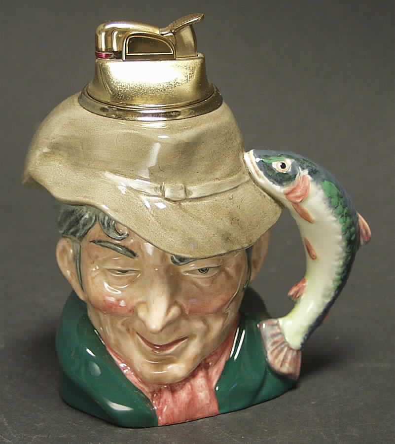 Character Jug-Cigarette Lighter Poacher-Table Lighter - Boxed by Royal Doulton-1