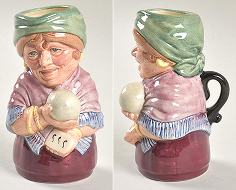 Doultonville Collection of Toby Jugs Madame Crystal-The Clairvoyant - Boxed by Royal Doulton-1