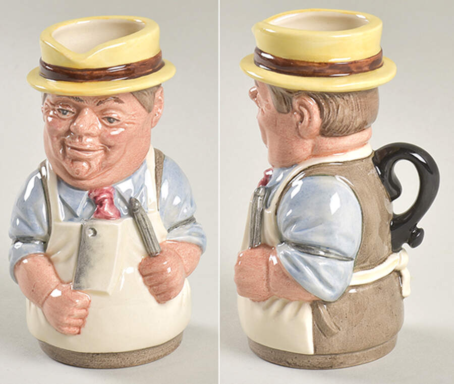 Doultonville Collection of Toby Jugs Mr. Brisket-Butcher - Boxed by Royal Doulton-1