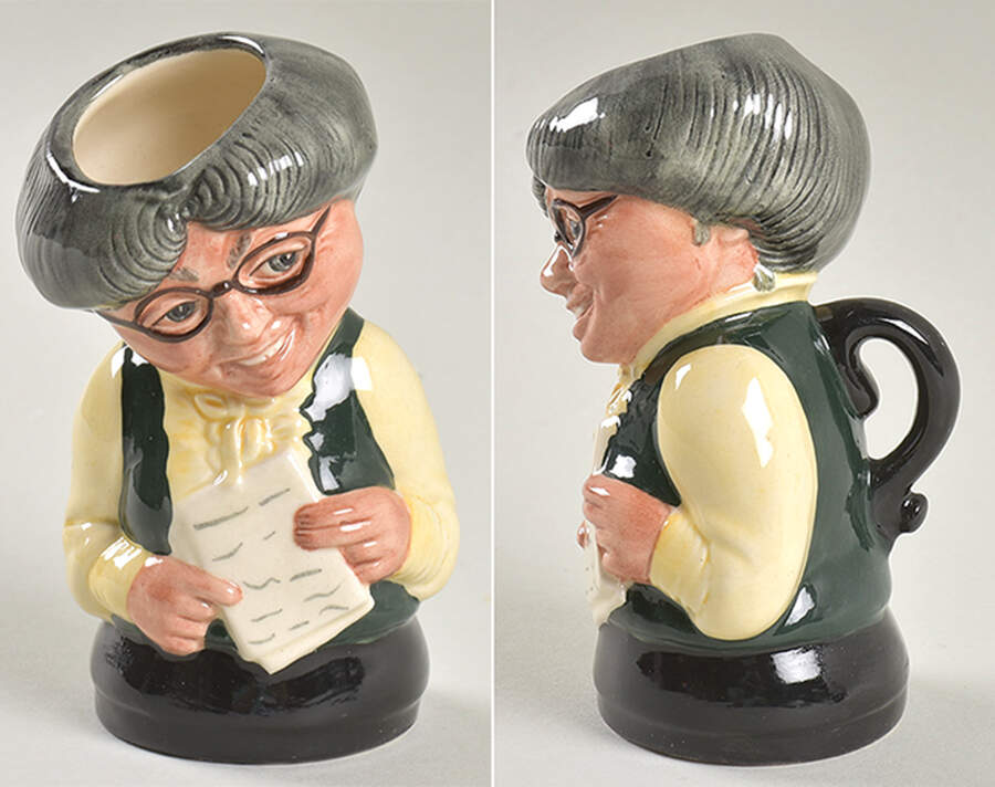 Doultonville Collection of Toby Jugs Miss Studious-The School Mistress - No Box by Royal Doulton-1